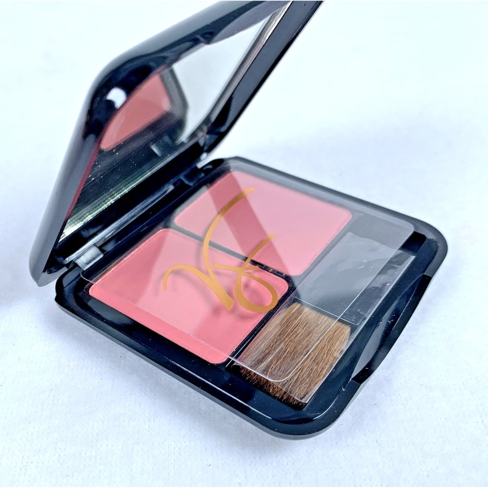 NIB‎ VTG NOS 90s Victoria Jackson Cosmetics NOON Blush Pink Duo Mirror Compact